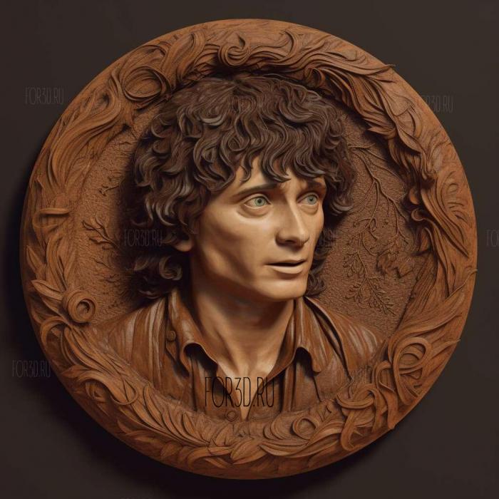 Frodo Baggins 2 stl model for CNC